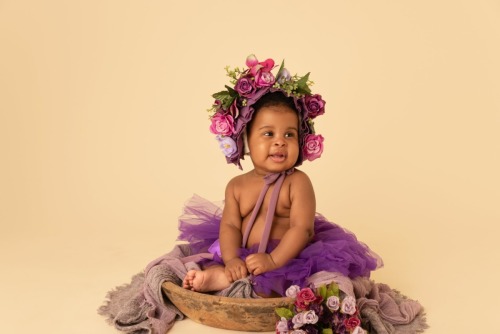 Purple Flower Bonnet